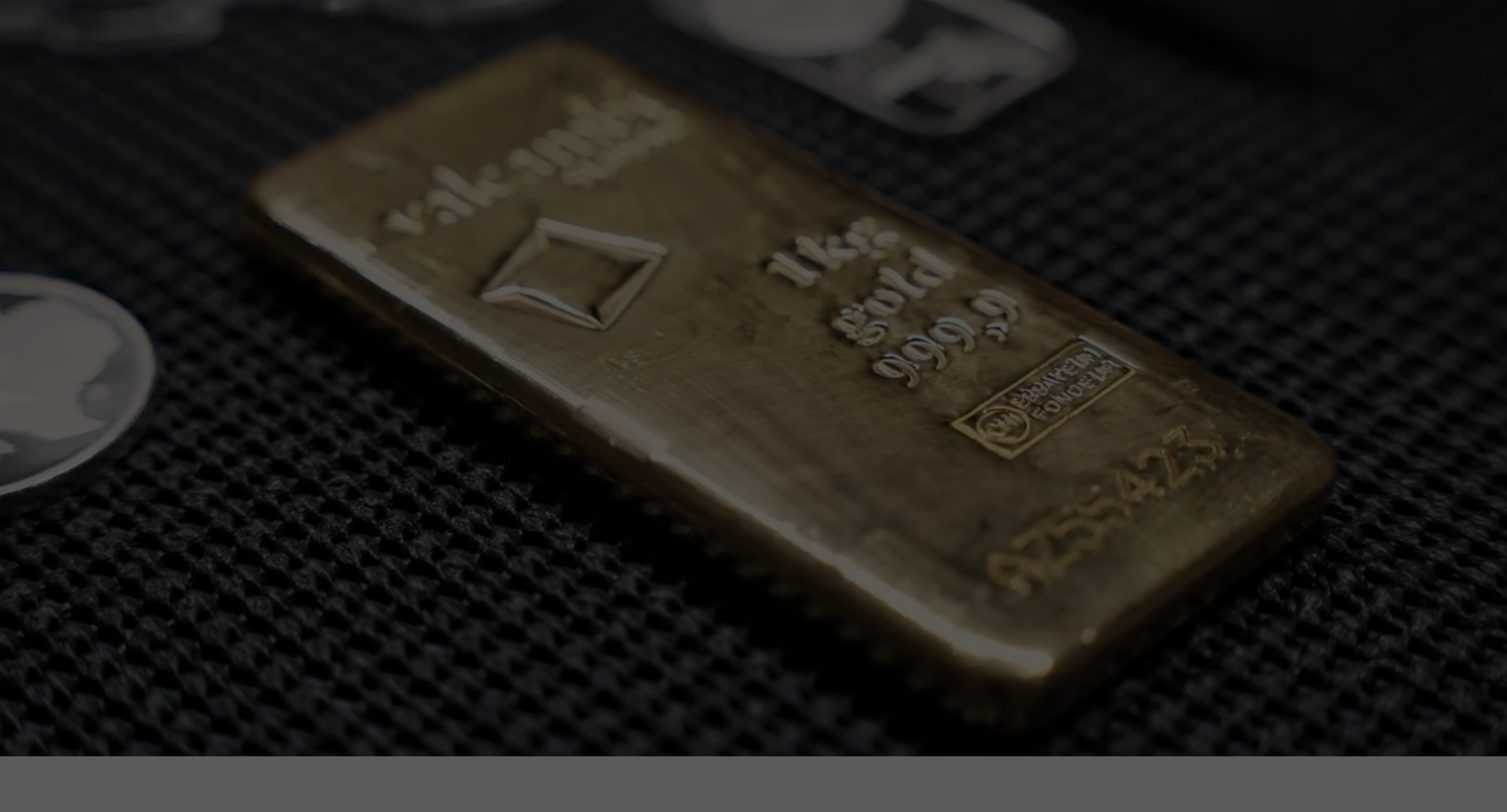 Gold bars in a secure vault